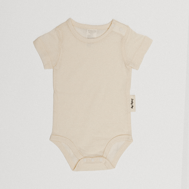 Baby Bodysuit - Short Sleeves - Sunday Hug - Sunday Hug - Mesh - S (3M) - Baby Essentials