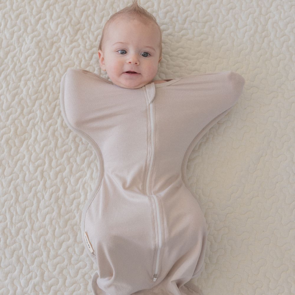 Baby Swaddle Bamboo in Oat - Beige - Sunday Hug